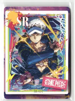TRAFALGAR D LAW SR SR-031 MINGKA One Piece Anime Collectible Card - Image 1