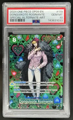 2024 One Piece Donquixote Rosinante Special Alt Art #OP04-119 PSA 10 - Image 1