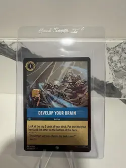 Disney Lorcana DEMO Card Develop Your Brain - Image 1