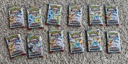 12 Packs Pokemon Trading Card Game Scarlet & Violet Prismatic Evolutions Opened - Image 1