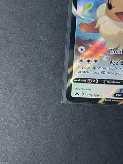 Pokemon TCG Eevee v Ultra Rare Colorless Holo Crown Zenith Card #108/159 - Image 4