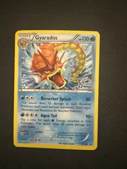 Pokemon Shiny Gyarados TCG Holo Card XY109 LP Condition - Image 1