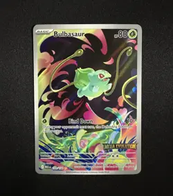 Bulbasaur 133/132 Mega Evolution Stamped Holo Illustration Rare Pokemon Card - Image 1