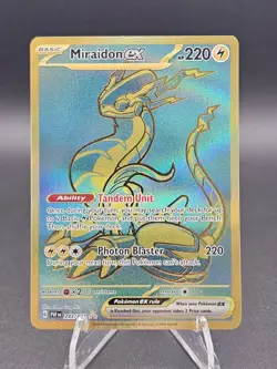 Pokemon TCG English Card PAF Paldean Fates Miraidon ex 243/091 Full Art - Image 1