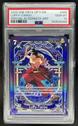 2025 One Piece Luffy-Tarou Special Card Alternate Art #ST18-005 PSA 10 GEM MINT - Image 1