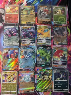 Pokemon 16 Card Lot nm V Max Mega Amazing Ex HOLO Rare Hits Only B43 - Image 1