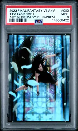 2023 FINAL FANTASY VII ANV ART MUSEUM DIGITAL CARD PLUS #080 TIFA LOCKHART PSA 9 - Image 1
