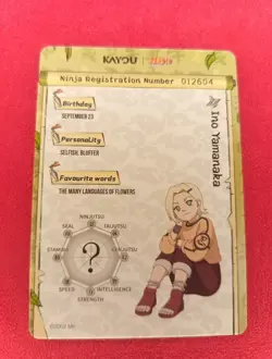 Naruto Kayou English Series 2 Card - Ino Yamanaka - NRSA02-SR-007L2 - Image 2