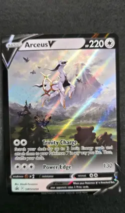 Arceus V SWSH204 Sword & Shield Promo Pokemon Card Holo LP - Image 1