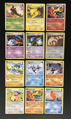 2010 Pokemon TCG Card Lot (12 Cards) Triumphant Golduck/Pikachu/Magmortar- NM/MT - Image 1