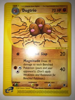 Dugtrio 44/165 Non-Holo Rare Expedition Pokemon Card NM - Image 1