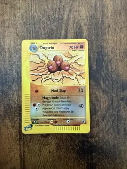 Pokemon TCG Dugtrio Reverse Holo Card 44/165 Expedition Base Set - Image 1