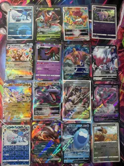 Pokemon 16 Card Lot nm V Max Mega Amazing Ex HOLO Rare Hits Only B42 - Image 1