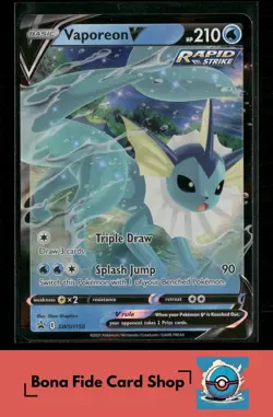 Vaporeon V - SWSH150 Promo SWSH: Sword & Shield Promo Cards Pokemon TCG NM - Image 1