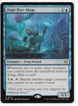 Dour Port-Mage - Bloomburrow - Magic the Gathering - MTG - Rare - Image 1