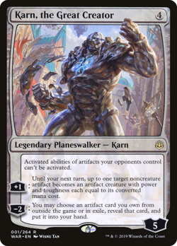 Karn, the Great Creator - War Of The Spark MTG Magic The Gathering - Near Mint - Image 1