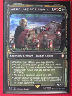 Caesar, Legion's Emperor (Showcase) Universes Beyond: Fallout | MTG | Foil - Image 1