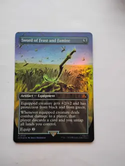 Sword of Feast and Famine (Borderless) Universes Beyond: Assassin's Creed Foil - Image 1