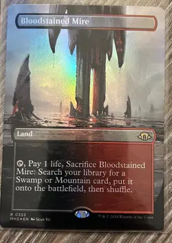 Bloodstained Mire (Borderless) Modern Horizons 3 Foil 352 - Image 1