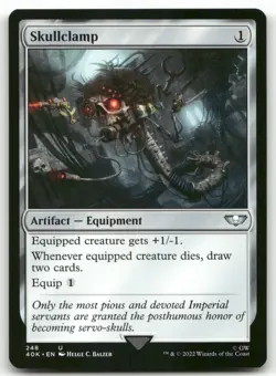 Skullclamp 248 MTG Universes Beyond: Warhammer 40,000 U NM - Image 1