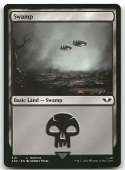 X4 Swamp 313 MTG Universes Beyond: Warhammer 40,000 L NM X4 - Image 1