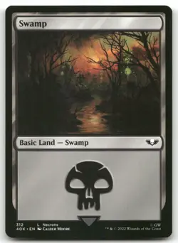 X4 Swamp 312 MTG Universes Beyond: Warhammer 40,000 L NM X4 - Image 1