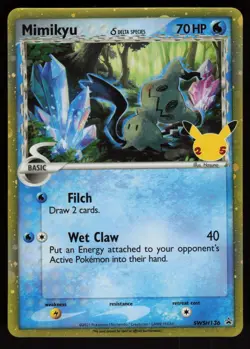 Mimikyu (Delta Species) SWSH136 Promo Sword & Shield Promo Holofoil Pokemon - Image 1