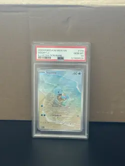 Pokemon 2023 Squirtle 170/165 Full Art Illustration Rare 151 GEM MINT PSA 10 - Image 1