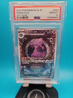 Pokemon Mismagius Art Rare Holo 083/073 SV1a Triplet Beat PSA 10 Japanese - Image 1