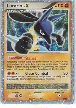 Lucario LV.X DP12 Promo DP Black Star Promos Pokemon MP - Image 1