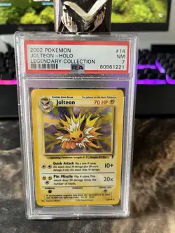 Pokemon TCG 2002 Jolteon Holo Rare Legendary Collection #14/110 PSA 7 - Image 1