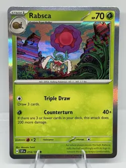 Rabsca 014/191- Cosmos Holo Pokemon TCG Destined Rivals Blister Exclusive [N06] - Image 1