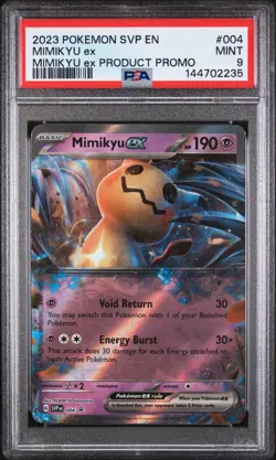 2023 POKEMON SVP EN-SV BLACK STAR PROMO #004 MIMIKYU EX PSA 9 - Image 1
