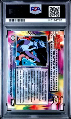 1999 TOPPS POKEMON THE MOVIE EDITION THE BATTLE OF CHAMPIONS MOVIE EDITION PSA 8 - Image 2