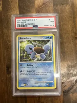 Graded PSA 7 2007 Pokemon D&P Squirrel Secret Wonders #112 - Image 1