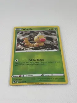 Pokemon TCG Holo Card Weedle 002/073 2020 - Image 1
