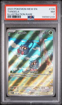 2023 POKEMON MEW EN-151 ILLUSTRATION RARE #178 TANGELA PSA 7 - Image 1
