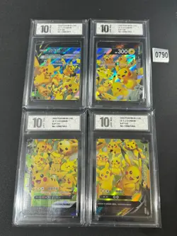 Pokemon TCG S-Chinese Pikachu V-UNION S-P 109-112 Grade 10 - Image 1