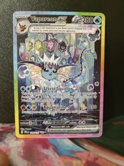 Pokemon Vaporeon EX 149/131 Prismatic Evolutions Special Illustration Rare Holo - Image 1