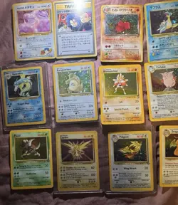 Rare 1999 Pokemon TCG Lot Holo & Regular Gyarados Kangaskhan Hitmonchan Clefable - Image 3