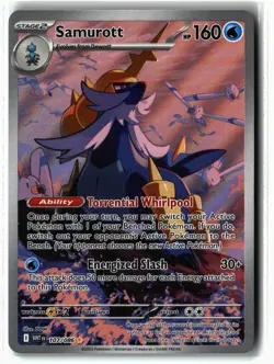 Samurott ⭐ 107/086 Holo Illustration Rare White Flare 2025 Pokemon NM - Image 1