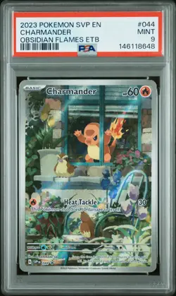 2023 POKEMON SVP EN-SV BLACK STAR PROMO #044 CHARMANDER PSA 9 - Image 1