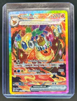 2025 Pokemon Prismatic Evolutions Flareon ex Special Illustration Rare #146/131 - Image 1