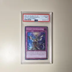 Yu-Gi-Oh! Infinite Impermanence SDCS-EN036 Cyber Strike 1st Ed Super Rare PSA 9 - Image 1