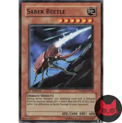 Yugioh Saber Beetle 5DS2-EN012 Common 1st Edition NM - Image 1