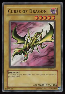 Curse of Dragon LOB-066 Super Rare The Legend of Blue Eyes White Dragon Yu-Gi-Oh - Image 1