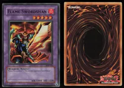 Flame Swordsman LOB-003 Super Rare FOIL SHIFT ERROR Yu-Gi-Oh - Image 3