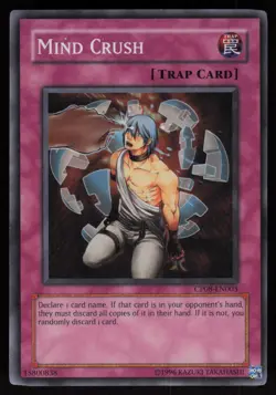 Mind Crush CP08-EN003 Super Rare Champion Pack 8 Yu-Gi-Oh - Image 1