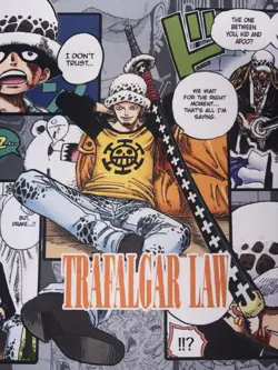 Trafalgar Water Law One Piece TCG Manga Desk Mat Colored Rubber Playmat - Image 3