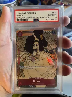 2024 One Piece English Version 1st Anniversary Set #011 Brook PSA 10 - Image 1